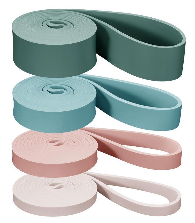 Retrospec Lift Resistance Pull Up Assistance Band Set for Working Out, Home Fitness, Toning, Stretching. Physical Therapy, Muscle Training & Exercise - Lightweight & Portable for Men & Women